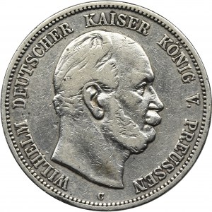 Niemcy, Królestwo Prus, Wilhelm I, 5 Marek Frankfurt 1876 C