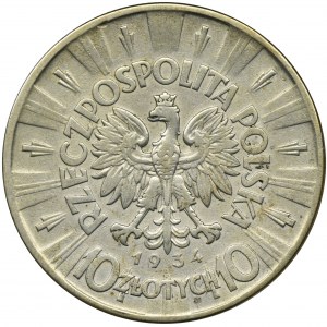 Piłsudski, 10 złotych 1934 - RZADKIE