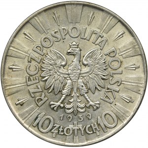 Piłsudski, 10 złotych 1939