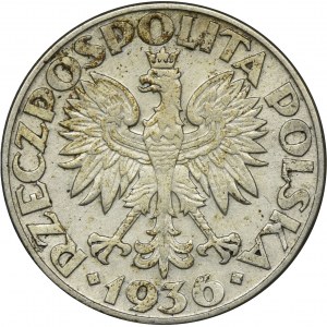 Żaglowiec, 2 złote 1936