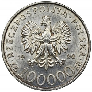 100.000 złotych 1990, Solidarność - TYP A