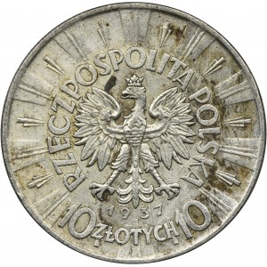 Pilsudski, 10 zloty 1937 - RARE