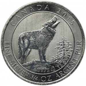 Kanada, Elżbieta II, 2 Dolary 2015 - Wilk