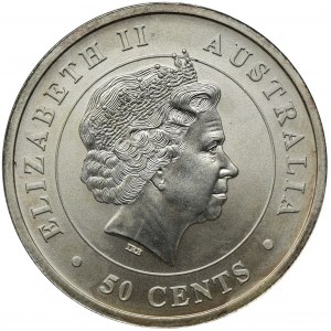 Australia, Elżbieta II, 50 Centów Perth 2016 P - Rekin tygrysi