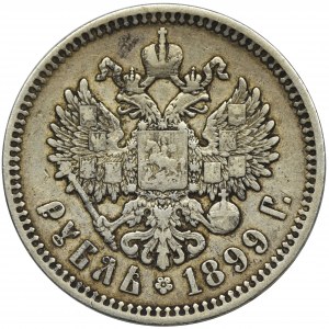 Rosja, Mikołaj II, Rubel Petersburg 1899 Ф•З