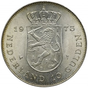 Niderlandy, Królestwo Niderlandów, Juliana, 10 guldenów Utrecht 1973