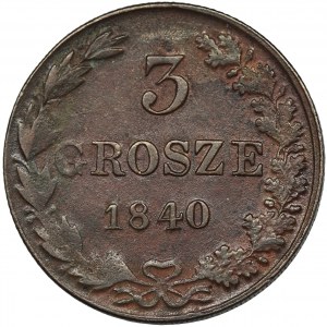 3 grosze Warszawa 1840 MW