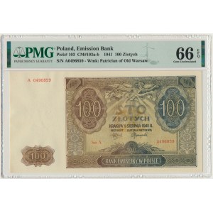 100 złotych 1941 - A - PMG 66 EPQ