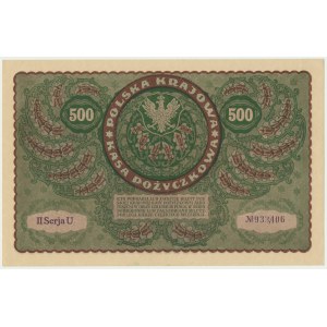 500 marek 1919 - II Serja U -