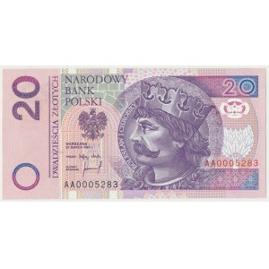 20 złotych 1994 - AA 0005283 -