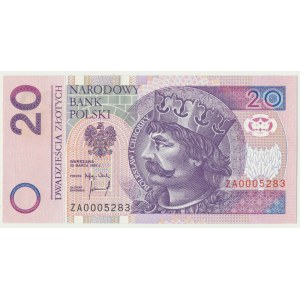 20 złotych 1994 - ZA 0005283 - seria zastępcza
