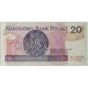 20 złotych 2016 - BE - ładny numer radarowy