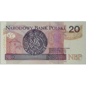 20 złotych 2016 - BE - ładny numer radarowy