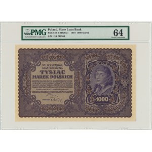 1.000 marek 1919 - I Serja DB - PMG 64