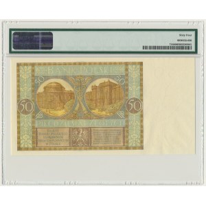 50 złotych 1929 - Ser.ED. - PMG 64