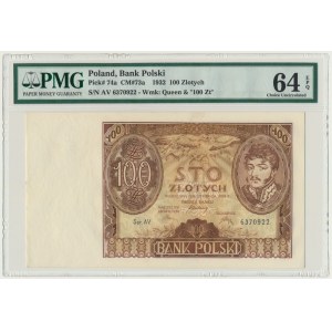 100 złotych 1934 Ser.AV. znw. +X+ - PMG 64 EPQ