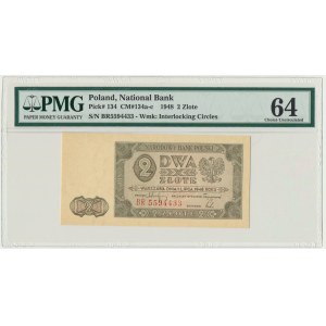 2 złote 1948 - BR - PMG 64