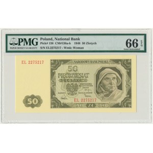50 złotych 1948 - EL - PMG 66 EPQ
