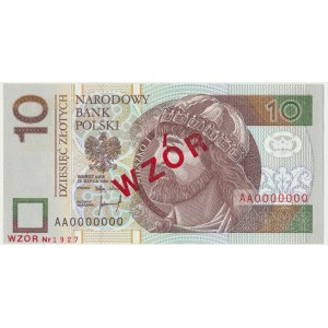 10 złotych 1994 WZÓR - AA 0000000 - Nr. 1927 -