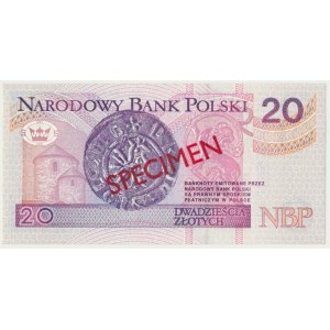 20 złotych 1994 WZÓR - AA 0000000 - Nr 1502 -