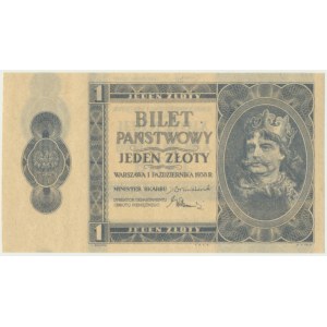 1 złoty 1938 - ciekawy destrukt