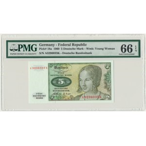 Germany, 5 mark 1960 - PMG 66 EPQ