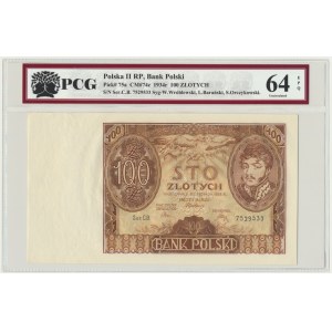 100 złotych 1934 - Ser.CB - PCG 64 EPQ