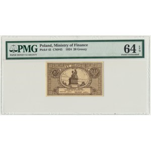 20 groszy 1924 - PMG 64 EPQ