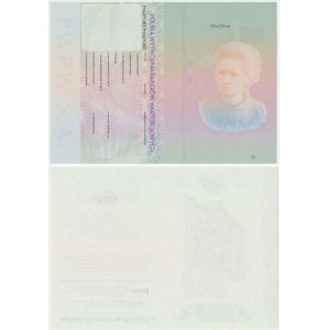 PWPW, Maria Skłodowska-Curie 2012 - karty paszportowe (2szt)