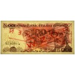 100 złotych 1976 - WZÓR AK 0000000 No.0390 -