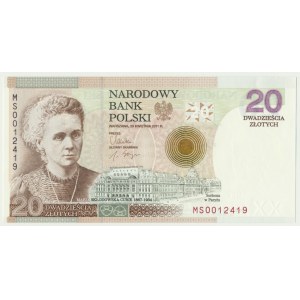 20 złotych 2011 - Maria Skłodowska Curie