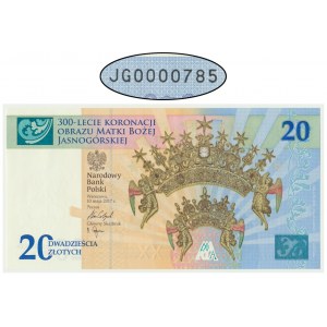 20 złotych 2017 - 300-lecie koronacji Obrazu Matki Boskiej Jasnogórskiej - 0000785 - NISKI NUMER