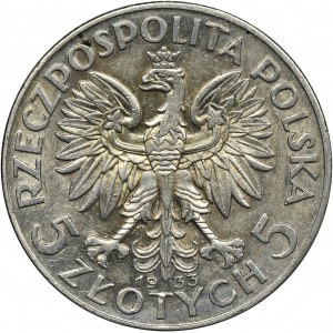 Głowa Kobiety, 5 złotych Warszawa 1933