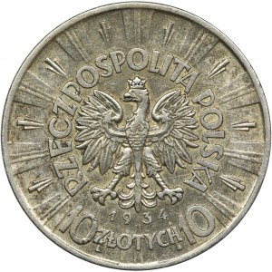 Pilsudski, 10 zloty 1934 - RARE