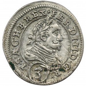 Austria, Ferdynand II, 3 Krajcary Graz 1626 - negatyw