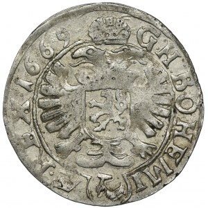 Austria, Leopold I, 3 Krajcary Kutna Hora 1669