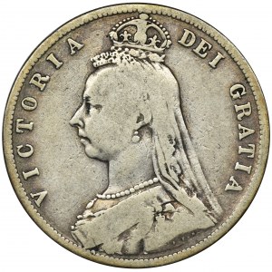 Wielka Brytania, Wiktoria, 1/2 korony 1887