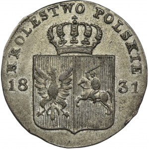 Powstanie Listopadowe, 10 groszy Warszawa 1831 KG - łapy orła zgięte