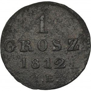 Księstwo Warszawskie, 1 grosz Warszawa 1812 IB