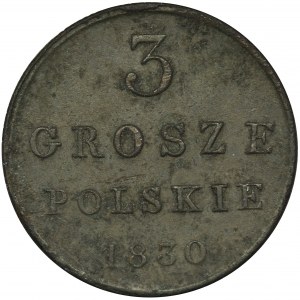 Królestwo Polskie, 3 grosze polskie Warszawa 1830 FH