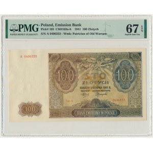 100 złotych 1941 - A - PMG 67 EPQ