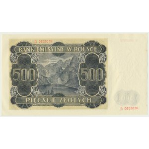 500 złotych 1940 - B -