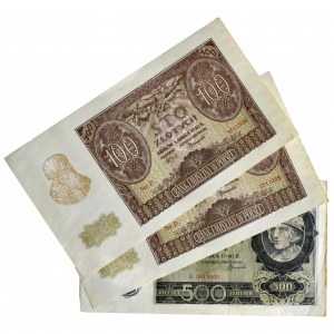 Zestaw banknotów 1940 (3 szt.)
