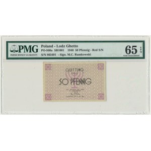 50 pfennig 1940 red numerator - PMG 65 EPQ