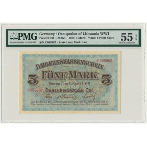 Kowno, 5 mark 1918 - C - PMG 55 EPQ