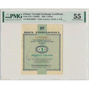 Pewex, 1 dolar 1960 - Bd - bez klauzuli - PMG 55 - RZADKA