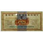 Pewex, 50 dolarów 1969 - WZÓR Ei 0000000 - PMG 58