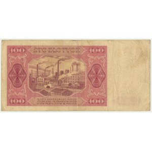100 złotych 1948 - B - rzadka seria jednoliterowa