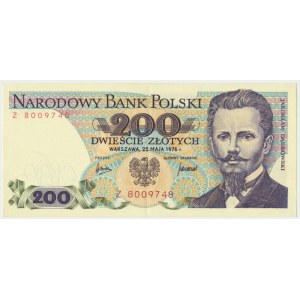 200 złotych 1976 - Z - rzadka seria