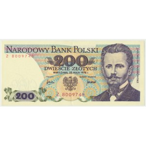 200 złotych 1976 - Z - rzadka seria